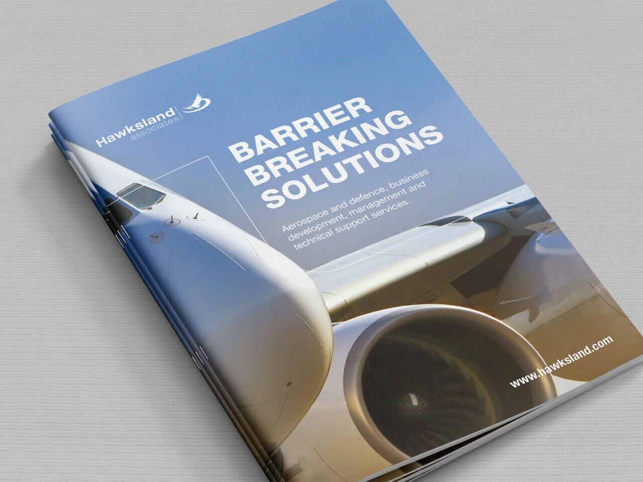 aerospace brochure design - cover