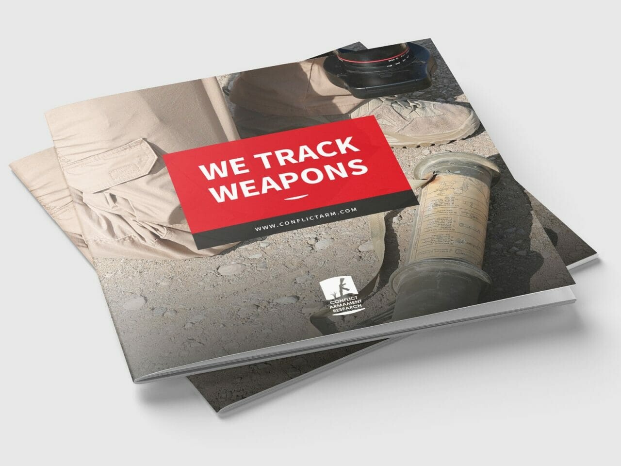 weapons tracing brochure design - cover